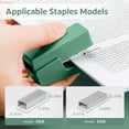 thumbnail image 3 of Mini Stapler with 830 Staples, Small Cute Desk Staplers, 25 Sheet Capacity, Green, 3 of 6