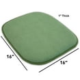 thumbnail image 4 of Sweet Home Collection Memory Foam Honeycomb Non-Slip Back 16" x 16" Chair Pad - Green, 2 Pack, 4 of 7
