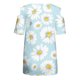 thumbnail image 5 of Top informal suelto con hombros descubiertos y cuello redondo con estampado de manga corta para mujer a la moda Pompotops hkajfhjk463934, 5 of 5