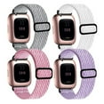 thumbnail image 1 of High-Quality Nylon Material, Elastic Sport Nylon Band 4PCS Compatible With Fitbit Versa In Multiple Colors, Anti-Allergic Durable Breathable Straps For Versa 2, Versa Lite, Versa, 1 of 5