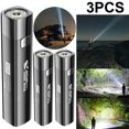thumbnail image 4 of Linterna USB Alto Brillo G3 Chip Power Bank Antorchas de Emergencia Negro 3 Piezas, 4 of 5