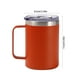 thumbnail image 3 of Taza de Café de Acero Inoxidable 304 con Tapa | Taza Térmica de Viaje con Aislamiento de Doble Pared | Vaso Portátil para Exteriores con Asa Cómoda para Bebidas Frías y Calientes | Resistente a Derra, 3 of 6