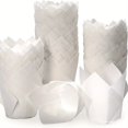 thumbnail image 1 of 100pcs, Tulip Cupcake Liners, Disposable Muffin Cups, Cupcake Wrappers, Paper Cupcake Cups, Muffin Molds, Baking Tools, Kitchen Gadgets, Kitchen Accessories, Home Kitchen Items, 1 of 5
