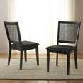 thumbnail image 2 of SAFAVIEH Margo Classic Polyester Solid Dining Side Chair, Black/Black (Set of 2), 2 of 14