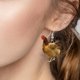 thumbnail image 5 of Pendientes de gallina para mujer Fiudx de estampado acrílico, 5 of 7