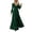 Green, variant on Conairie Flowy Dress for Women Solid Color V Neck Loose Fashion Long Sleeve Dress Soft Lounge Long formal Dresses Black L