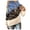 Blue, variant on Shirts for Women Trendy Work Winter Comfy Hooded Long-sleeved Bubble Cuff Drop Shoulder with Pocket Patchwork Leisure Polyester Sweatshirts Hoodies(Yellow,XXXL)