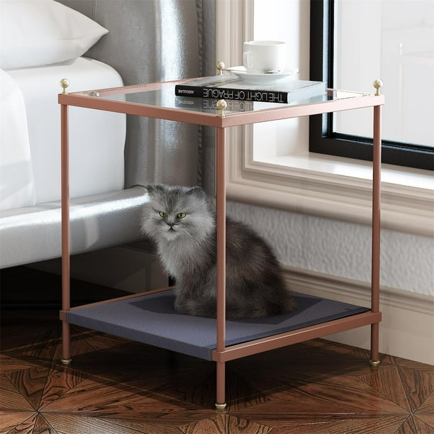 Pefilos 18" Pet Furniture Bed Coffee Table for Cat and Dog House/Kennel