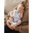 thumbnail image 6 of BemeyourBBs Infant Baby Boys 1/2 Birthday Outfit Plaid Romper Overalls Half Way To One Outfits Letter Embroidery Plaid Sleeveless Square Collar Jumpsuit Summer Clothes, 6 of 8