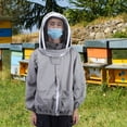 thumbnail image 1 of FLAMEEN Vêtements d'Apiculture, Veste d'Apiculture, Polyester Coton pour Travail d'Apiculture Anti-Acariens, 1 of 8