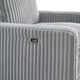thumbnail image 6 of Oxford Baby Uptown Power Upholstered Glider Recliner Rocking Chair 270° Swivel for Nursery and Living Room – Corduroy Ash Gray​, 6 of 7