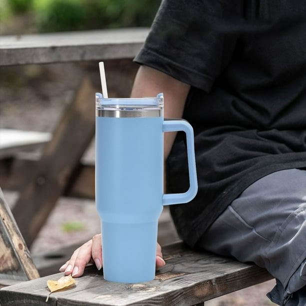 40oz tasses thermos en acier inoxydable avec poignée vide tasse de café  Tumbler portable à double couche de voiture tasse à café de voyage tasse  d'eau