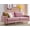 Pink, variant on Modern Velvet Fabric Sofa 71" Bule