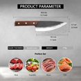 thumbnail image 3 of Crazybeat Meat Cleaver Knife Heavy Duty Japanese Hand Forged Chef Knife, Cleaver Knife for Meat Cutting, 3 of 6