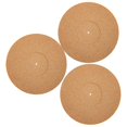 thumbnail image 2 of 3pcs Cork Turntable Slipmat for Static Reduction, Noise Dampening & Stable Playback – Textured Design, Fits Standard, 2 of 5