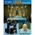 thumbnail image 6 of FoMaKo AI Auto Tracking NDI PTZ Camera 30X Bundle HDMI 3G-SDI IP PoE HDMI PTZ Camera for Church Worship(2pcs) PTZ Controller PoE IP PTZ Camera Controller Keyboard (PTZ Bundle KN30A Prox2+KC608 Pro), 6 of 13