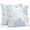 Light Blue Turquoise, variant on Blue Coral Coastal Throw Pillow Covers 18x18 Inch Set of 2, Summer Beach Shell Conch Ocean Waterproof Outdoor Pillow Covers, Decorative Cushion Pillowcases for Couch, Sofa, Bed, Garden, Patio