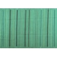 thumbnail image 1 of Ahgly Company Machine Washable Indoor Rectangle Abstract Turquoise Blue Contemporary Area Rugs, 8' x 12', 1 of 4