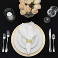 thumbnail image 5 of Simply Elegant Concentric Circles Edge Plastic Charger Plate | Service Plate for Parties, Dinner, Weddings, Quinceaneras and Events | 13 inch Diameter | Gold- Gloss Finish | Set of 12, 5 of 11
