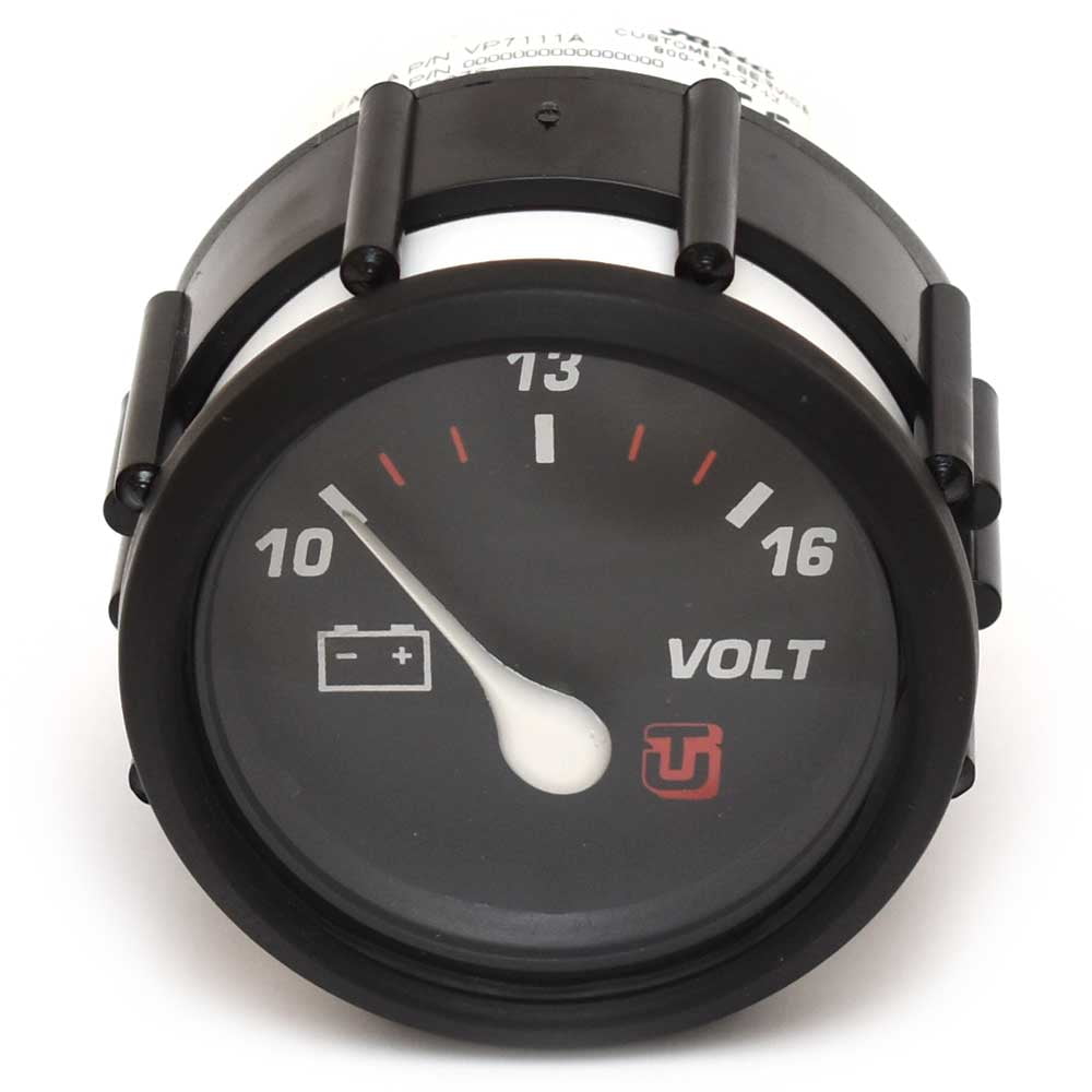 Faria Beede Boat Voltage Gauge VP7111A 2 Inch Professional Red