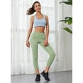 thumbnail image 3 of Lovito Women's Workout Pants High Waist Skinny Quick-Drying Gym Yoga Leggings wtih Pocket, 3 of 6