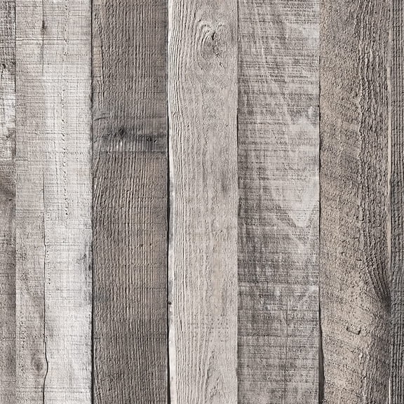 DAZLUTE Faux Gray Wood Peel and Stick Wallpaper,Rustic Wood Contact Paper 17.7” x 118”,Self Adhesive Removable Wallpaper