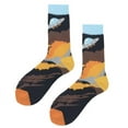 thumbnail image 3 of Alien UFO over Mars Socks from the Sock Panda (Adult Large), 3 of 3