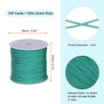 thumbnail image 2 of Uxcell 1mm Nylon Satin Cord 109 Yards Bracelet String Beading Thread, Blue Green, 2 of 7