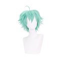 thumbnail image 3 of potrochi Perruque Cosplay Cheveux Courts Verts Inversés Perruque Modélisation, 3 of 8