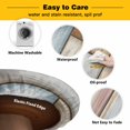 thumbnail image 3 of Elastic Fitted Round Tablecloth, Brown Pink Vintage Waterproof Stretch Table Cover for 45"-54" Tables, Retro Farmhouse Elegant Pastoral Washable Outdoor Tablecloths for Patio, Picnic, Camping, 3 of 9