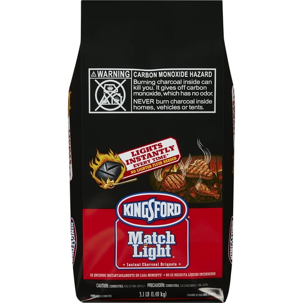 Kingsford Match Light Instant Charcoal Briquettes, 3.1 lbs Walmart