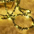 thumbnail image 3 of 4M 40 LED Flor Hoja Verde Cadena de Luces de Ratán, Hoja de Alambre de Cobre Hada LED Cadena de Luces para Decoración de Dormitorio de Fiesta de Boda, 3 of 5