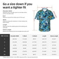 thumbnail image 5 of Logiee snow board blue Print Mens Hawaiian Shirts,Loose-Fit Short Sleeve Button Down Tropical Aloha Beach Shirt,Summer Vacation Wedding Tops,XX-Large, 5 of 7