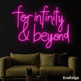 thumbnail image 4 of Craftnamesign For Infinity and Beyond Neon Sign, Quote Wall Art, Bar Decor, 4 of 4