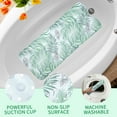 thumbnail image 4 of Unique Bargains Bath Mat Jungle Style Bathtub Mat Shower Mat Anti Slip Bathtub Mats for Tub with Suction Cups and Drain Holes White Green, 4 of 7