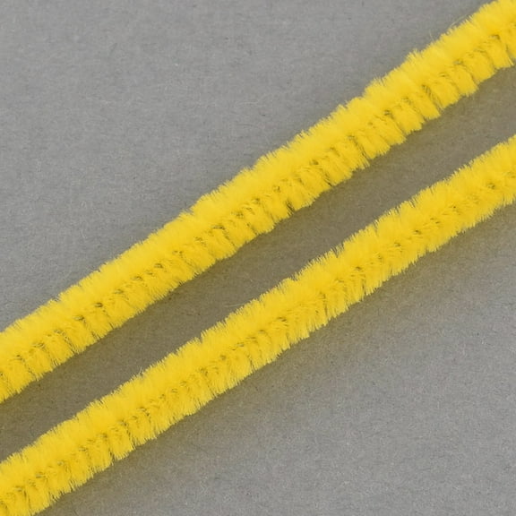 10 bundle 11.8 inch Pipe Cleaners DIY Chenille Stem Tinsel Garland Craft Wire Yellow 300x5mm