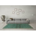 thumbnail image 3 of Ahgly Company Indoor Rectangle Persian Turquoise Blue Traditional Area Rugs, 8' x 12', 3 of 4