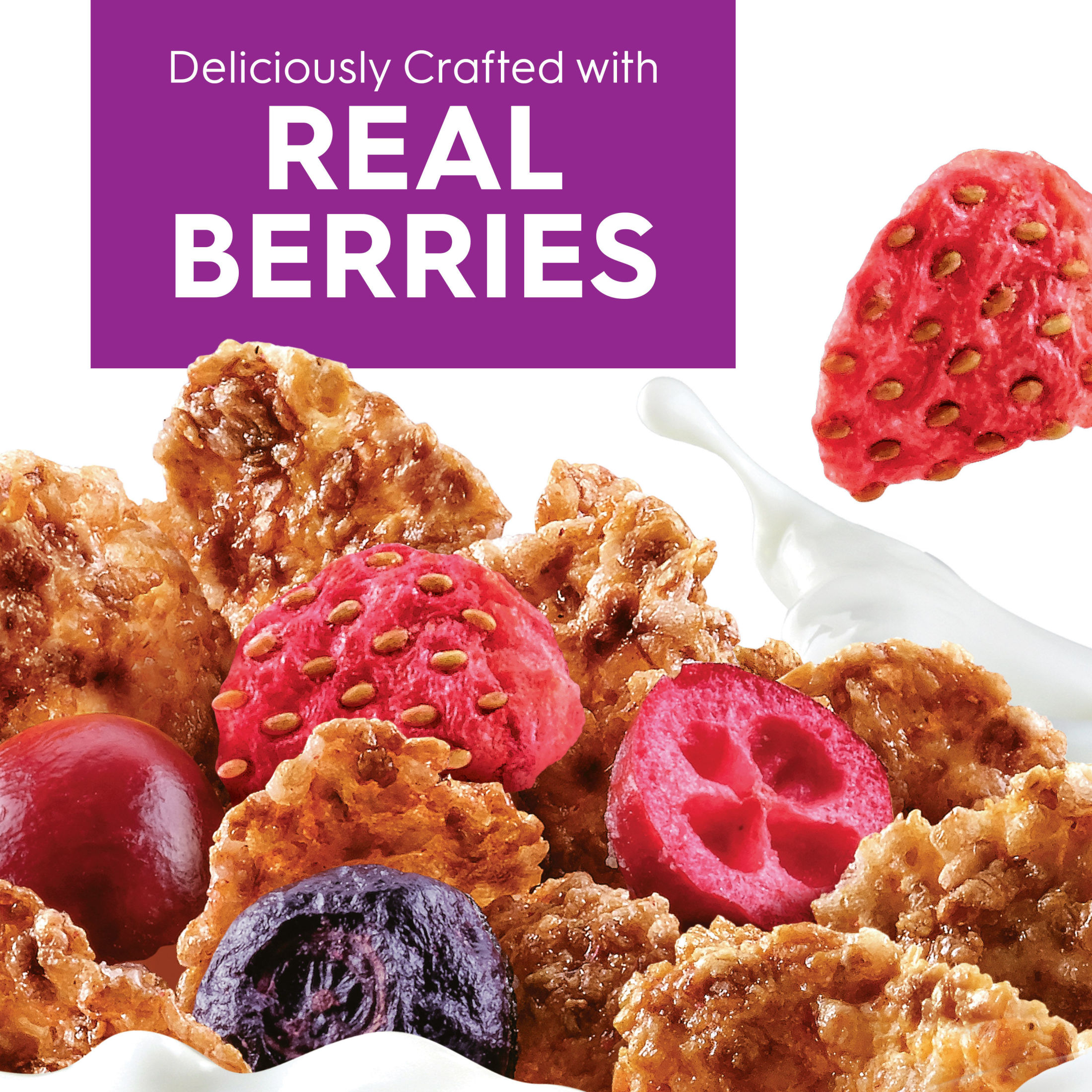 Kellogg's Special K Plus Berries and Dark Chocolate Super Blend Cereal, High Fiber, 14.7  oz