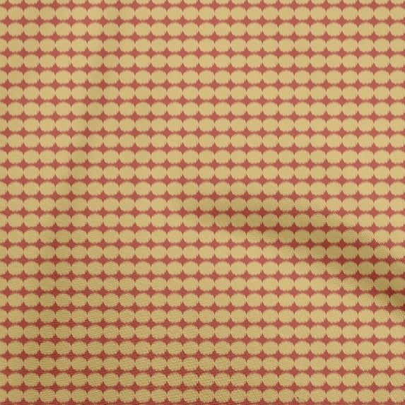oneOone Cotton Cambric Orange Fabric Asian Ikat Sewing Craft Projects Fabric Prints By Yard 42 Inch Wide