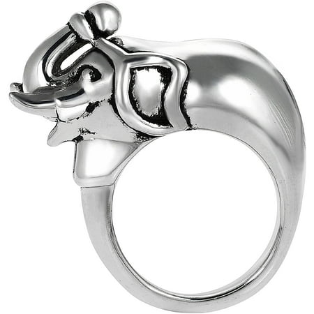 Brinley Co. Women's Sterling Silver Elephant Head Fashion Ring