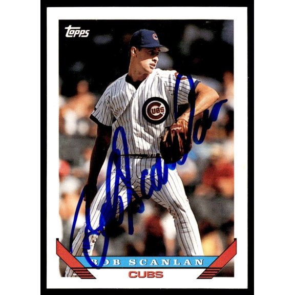1993 Topps Baseball Card Bob Scanlan Chicago Cubs #47 Near Mint