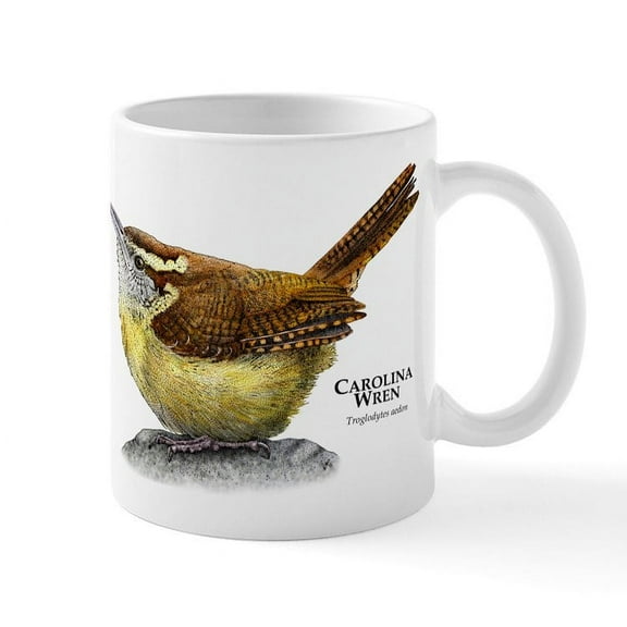 CafePress - Carolina Wren Mug - 11 oz Ceramic Mug - Novelty Coffee Tea Cup