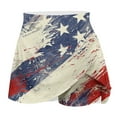 thumbnail image 4 of QATAINLAV Plus Size 4th of July Skort, Women 2024 Summer Fake Two Piece Yoga Shorts American Flag Patriotic Tennis Skirts Multicolor XXL, 4 of 6