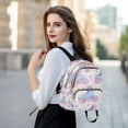thumbnail image 6 of FORMRS Mini Backpack Purse for Women Travel Daypack Casual Shoulder Bag, Pink Skates, 6 of 7