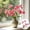 Light red, variant on NIUBWJL 5 Colors Oil Painting Style Artificial Flame Orchid Silk Flowers Faux Floral Stems For Wedding Arch Home Vase Decor Window Display Bouquet DIY