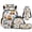 Cartoon Construction Vehicle, variant on Yspwyqan Vintage Yellow Tractor 4Pcs Boys Backpack Set with Lunch Box Pencil Case Water Bottle Bag, 17 Inch Multi-Pocket Lightweight Bookbag for Elementary Middle School