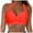 Watermelon Red, variant on wamacs Women's Bikini Swimsuit Front Cross Lace Up Bathing Suit Top Only Bra Padded Swimsuit Tops (Red,S)