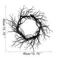 thumbnail image 2 of Light Up Halloween Wreath for Front Door, Spooky Glowing Garland with LED Lights, Decorative Fall Wreath for Home Wall Entryway, Seasonal Halloween Decorations Indoor Outdoor, 2 of 7