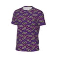 thumbnail image 6 of Wukai Carnival Masks and Beads Print Men's Short-Sleeved Mesh T-Shirt,Quick-Dry Short Sleeve Workout T-Shirt-5X-Large, 6 of 8