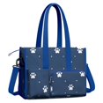 thumbnail image 2 of Teacher Tote Bag,Paw Print Teacher Utility Tote Bag,Large Work Tote Bags for Women with Multiple Pockets,Top Zipper Closure,13.8x10.6x6.7 Inch, 2 of 5